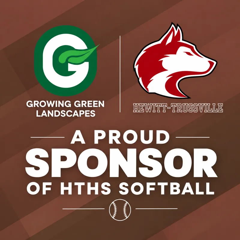 Growing Green Landscapes and Hewitt-Trussville High School, a proud sponsor of HTHS Softball